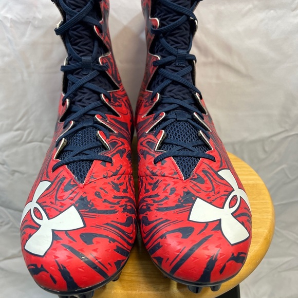 Under Armour Highlight Lux MC Red Camo Men’s Sz 16 Football Cleats - Picture 4 of 14